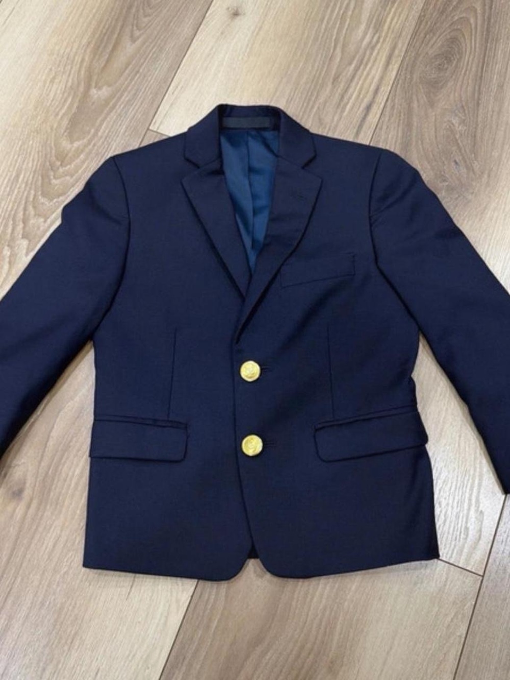 Ralph Lauren Kids Classic Navy Two-Button Blazer